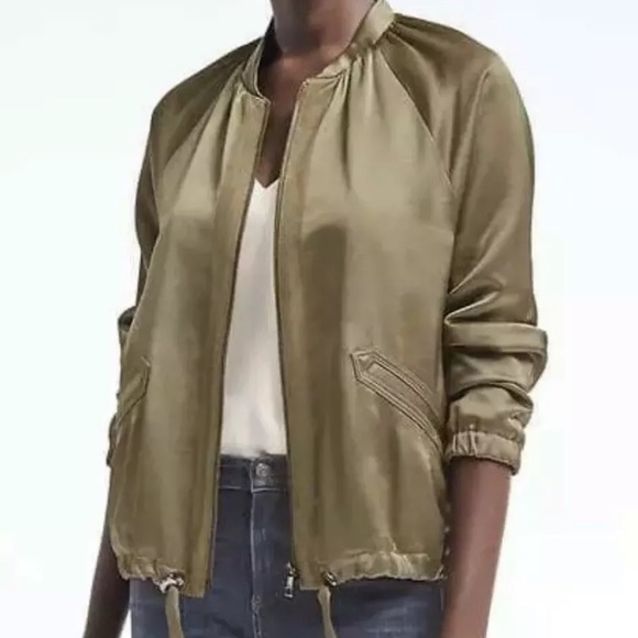 Banana Republic Jackets & Blazers - Banana Republic Satin Bomber Jacket